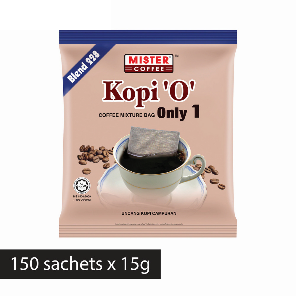 Kopi 'O' Only 1 Blend 228 | Coffee Bag (15g x 150's)