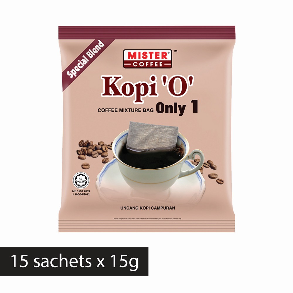Kopi 'O' Only 1 Special Blend | Coffee Bag (15g x 15's)