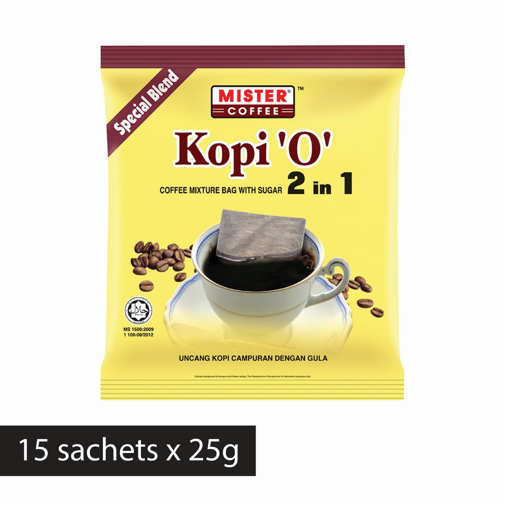 Kopi 'O' 2 in 1 Special Blend | Coffee Bag (25g x 15's)