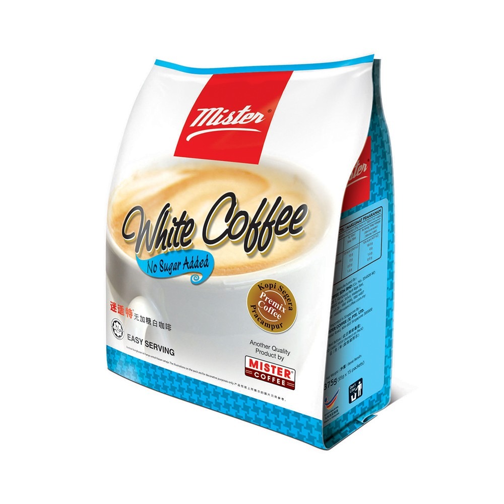 White Coffee No Sugar Added | (15 sachets)