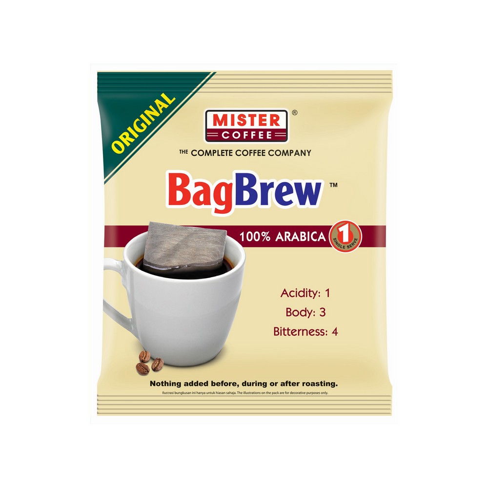 BagBrew 100% Arabica Coffee Original | (15 sachets x 10g)