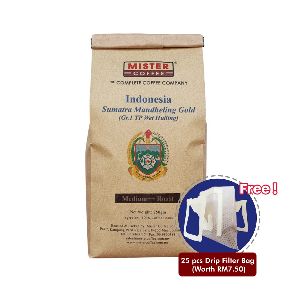 Indonesia Mandheling Gold Grade 1 TP | (Giling Basah) Medium ++ Roast - 250g